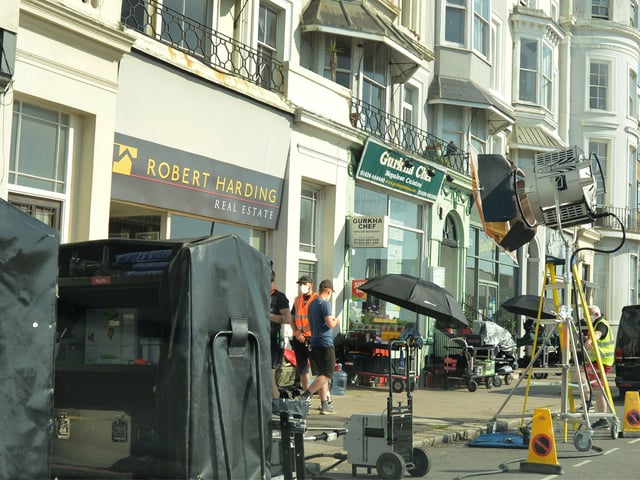 Filming of Close To Me in St Leonards, 15/9/20
