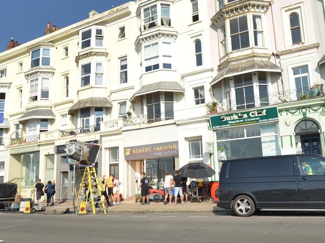 Filming of Close To Me in St Leonards, 15/9/20