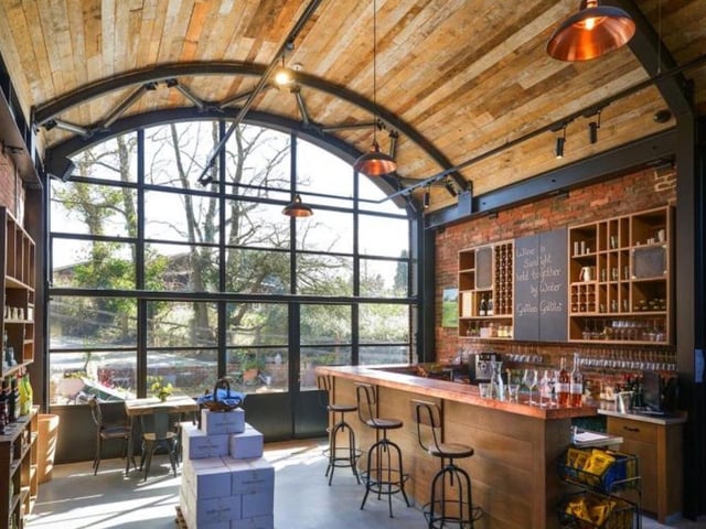 The tasting room at the vineyard. SUS-211116-083239001