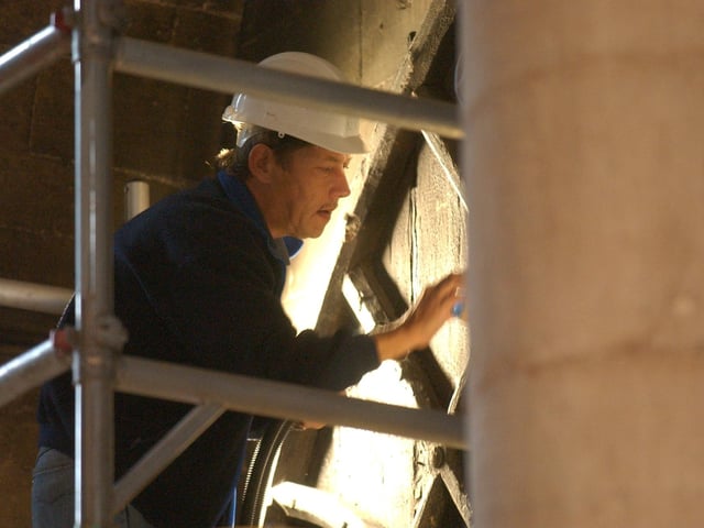 The fire caused major damage to the cathedral