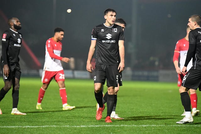 Skipper for the night and Dons' best defender as they almost saw out 75 minutes a man down. Vocal and reliable playing on the opposite side to where he has been used to.