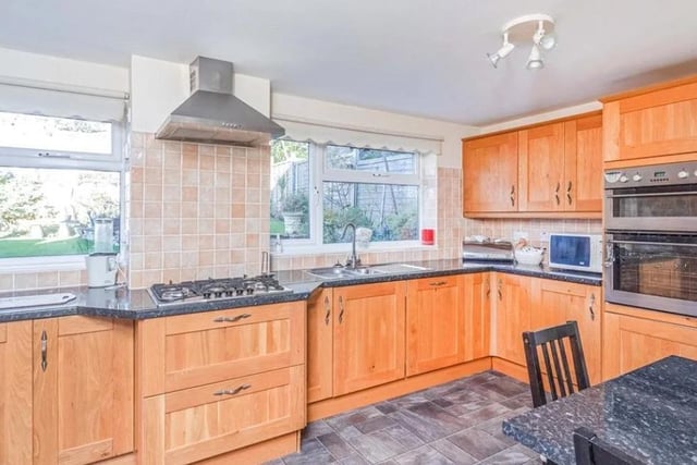 The kitchen area combines with the dining room, it contains all your usual cooking appliances.