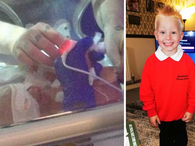 "My gorgeous boy, Ethan, was born April 24, 2017 at 26 weeks weighing two pounds and three ounces then his weight dropped to two pounds. He spent five weeks in the NICU, the staff were brilliant the whole time we was there. Ethan is now four years old and typical young boy." - Natalie Sears
