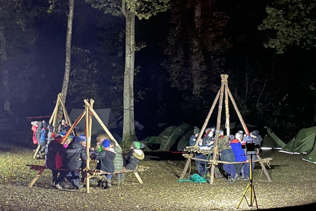 Cub Scouts and their Leaders from 2nd Willingdon Scout Group recently braved the cold weather and returned to camping to enjoy their first three nights under canvass as a group, since the pandemic restrictions of last year. During their weekend at local campsite Bushy Wood, the Cubs enjoyed an active programme of scouting activities that involved camp fires and playing adventurous wide games, many of which were in the dark.  With only ropes and staves they also built some spectacular dining tables. SUS-211117-135642001