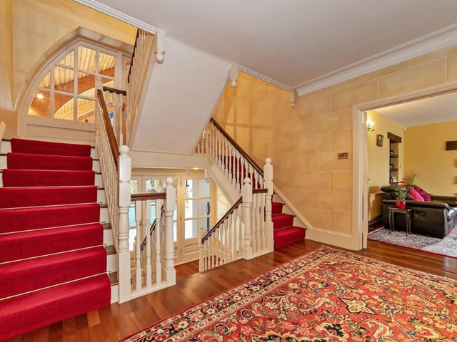 This five-bed property has an array of leisure facilities and an extensive garden all for 1.75 million.