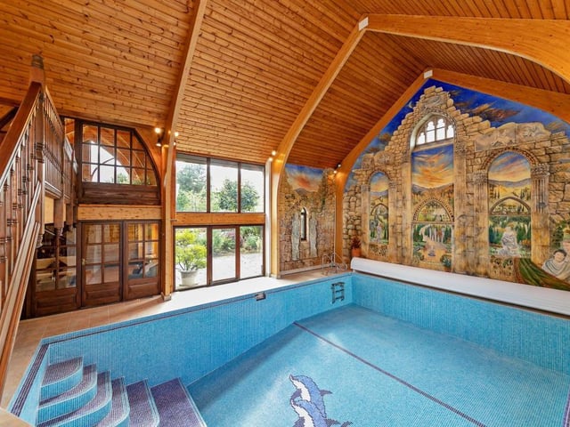 This five-bed property has an array of leisure facilities and an extensive garden all for 1.75 million.