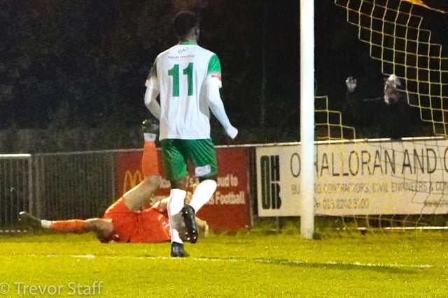 Action and goal celebrations from Bognor's 5-2 Sussex Senior Cup win at East Grinstead / Pictures: Trevor Staff