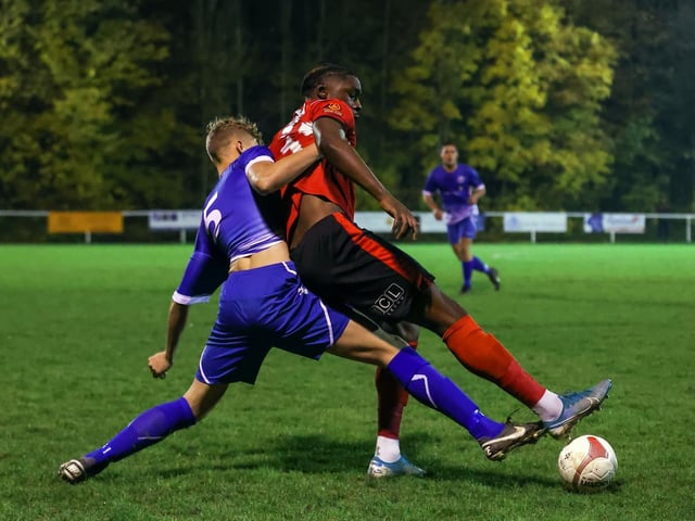 Action from Eastbourne Borough's 5-0 win at Roffey in the Sussex Senior Cup / Pictures: Lydia and Nick Redman