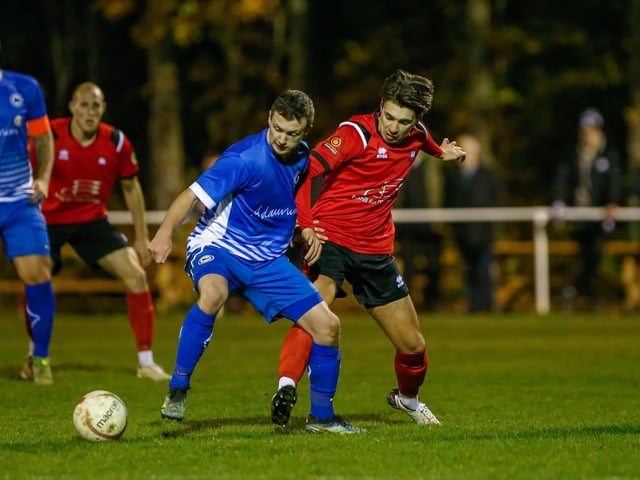 Action from Eastbourne Borough's 5-0 win at Roffey in the Sussex Senior Cup / Pictures: Lydia and Nick Redman