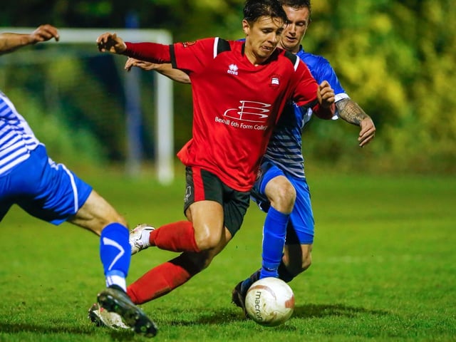 Action from Eastbourne Borough's 5-0 win at Roffey in the Sussex Senior Cup / Pictures: Lydia and Nick Redman