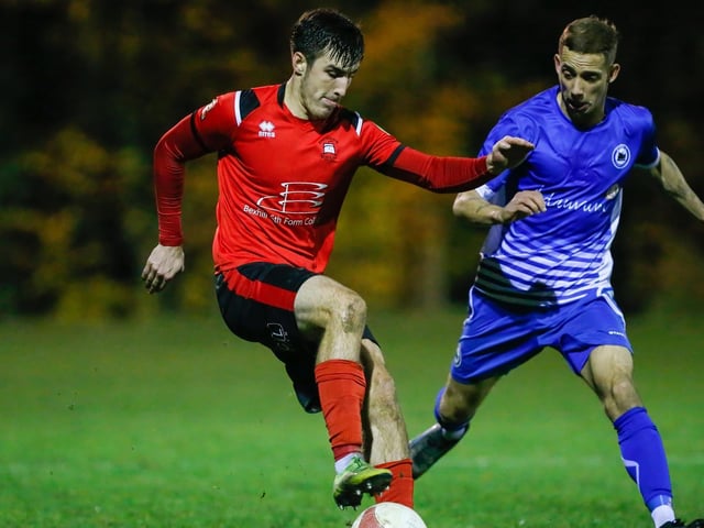 Action from Eastbourne Borough's 5-0 win at Roffey in the Sussex Senior Cup / Pictures: Lydia and Nick Redman