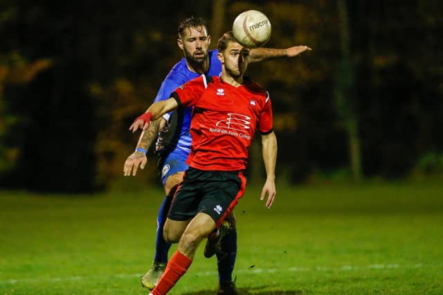 Action from Eastbourne Borough's 5-0 win at Roffey in the Sussex Senior Cup / Pictures: Lydia and Nick Redman