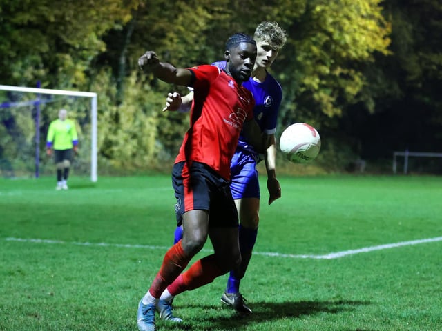 Action from Eastbourne Borough's 5-0 win at Roffey in the Sussex Senior Cup / Pictures: Lydia and Nick Redman