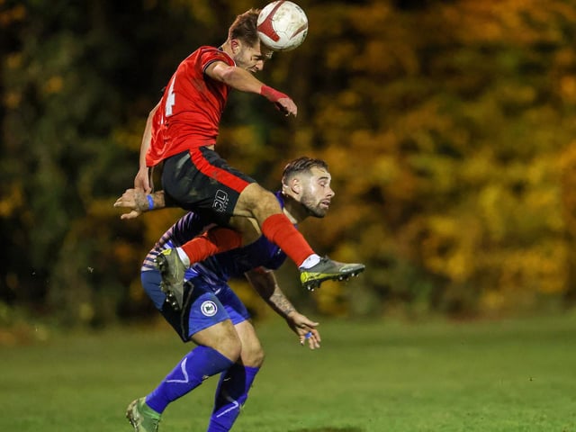 Action from Eastbourne Borough's 5-0 win at Roffey in the Sussex Senior Cup / Pictures: Lydia and Nick Redman
