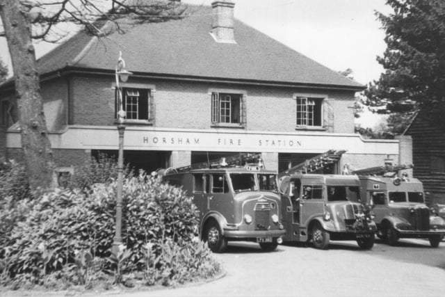 The fire station, Horsham Park in the 1950s