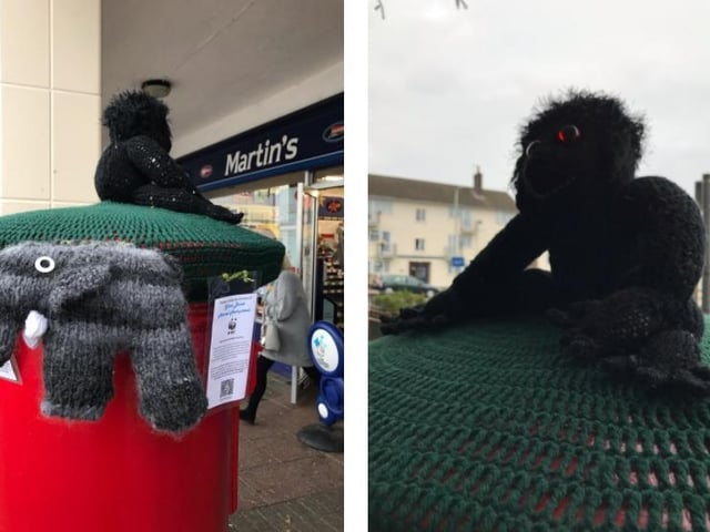 The money raised from these postbox toppers will go to the World Wildlife Fund