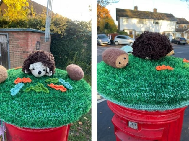 Yarn Bomb Hemel Hempstead have created some great postbox toppers again