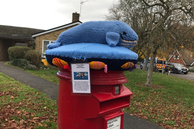 Have you spotted the whale postbox topper?