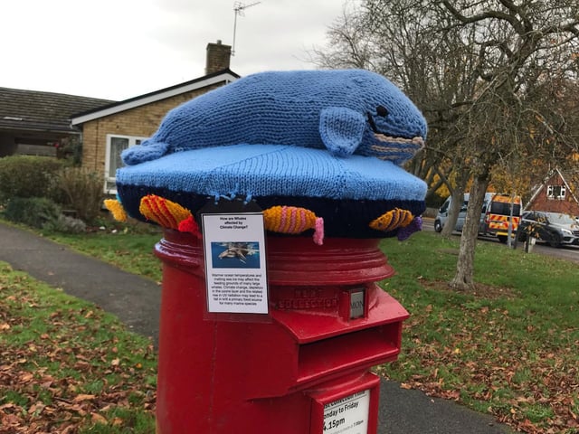 Have you spotted the whale postbox topper?