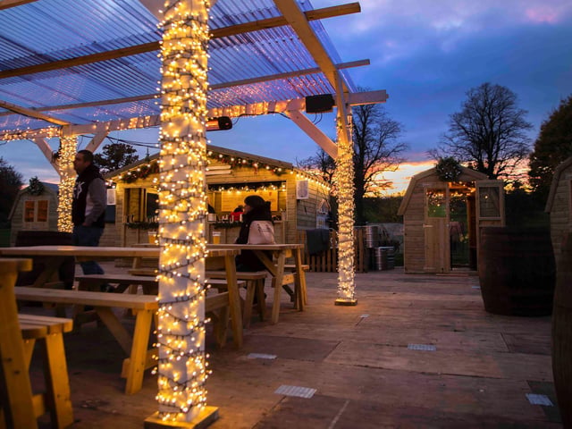 Light shows and festivities at Delapre Abbey. Photo: Kirsty Edmonds.