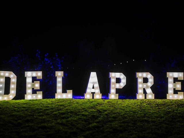 Light shows and festivities at Delapre Abbey. Photo: Kirsty Edmonds.