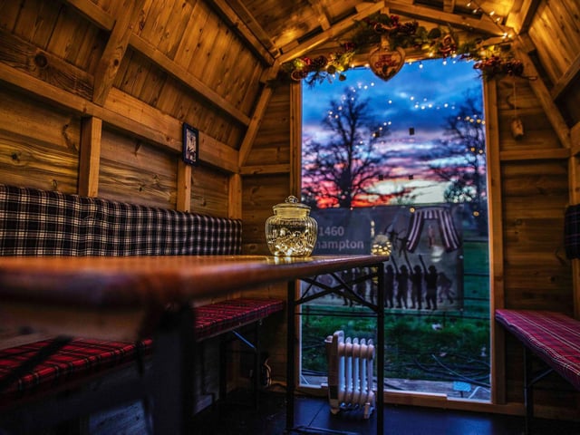 Light shows and festivities at Delapre Abbey. Photo: Kirsty Edmonds.