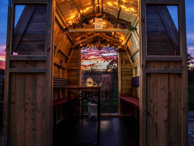 Light shows and festivities at Delapre Abbey. Photo: Kirsty Edmonds.