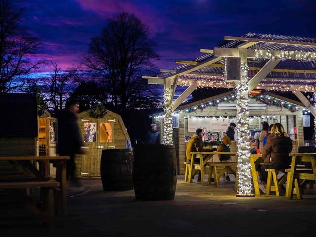 Light shows and festivities at Delapre Abbey. Photo: Kirsty Edmonds.
