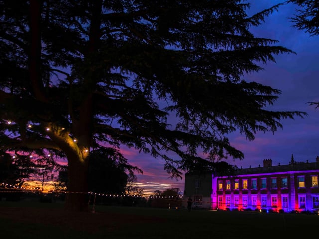 Light shows and festivities at Delapre Abbey. Photo: Kirsty Edmonds.