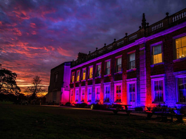 Light shows and festivities at Delapre Abbey. Photo: Kirsty Edmonds.