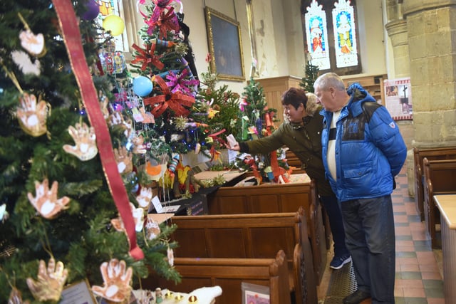 Christmas Tree Festival at St Mary The Virgin, Battle.

John and Diana Miller SUS-210211-151242001
