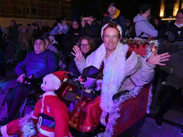 Christmas lights switch on in the City Centre. EMN-211120-004511009