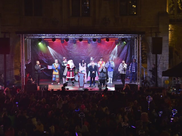 Christmas lights switch on in the City Centre. EMN-211120-004256009