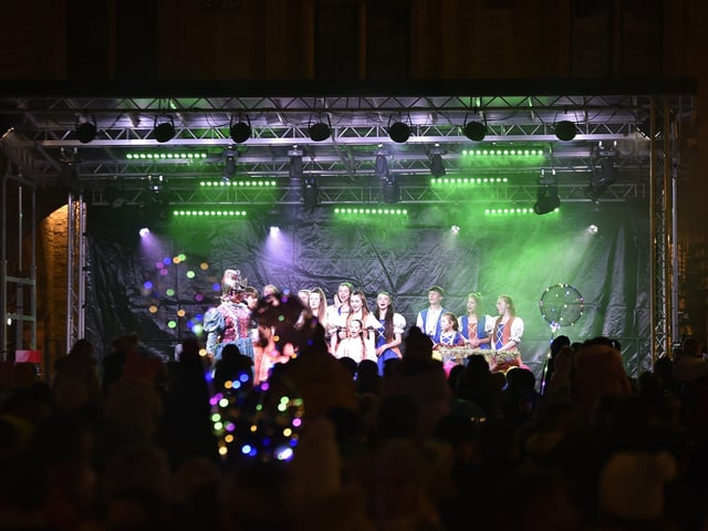 Christmas lights switch on in the City Centre. EMN-211120-004245009
