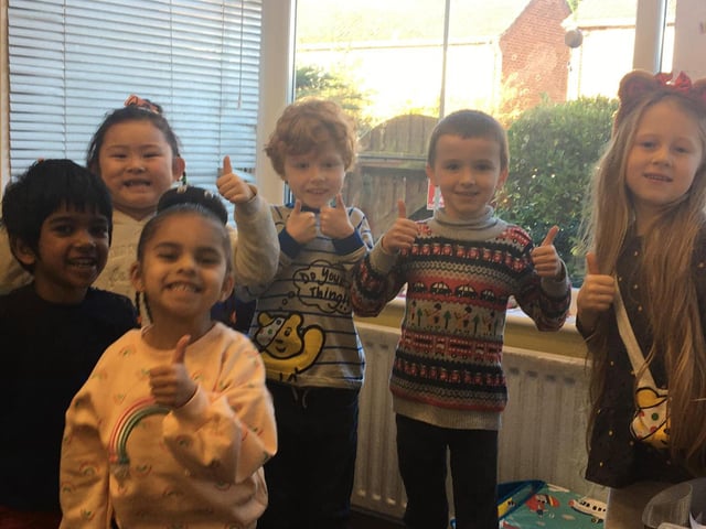The Viking School in Skegness held a wacky hair day and did Pudsey Bear colouring.