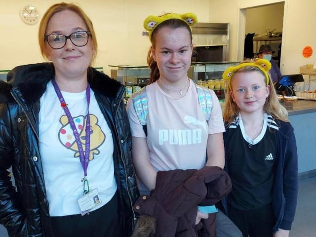 Skegness Academy held a non-uniform day and raffled a cake.