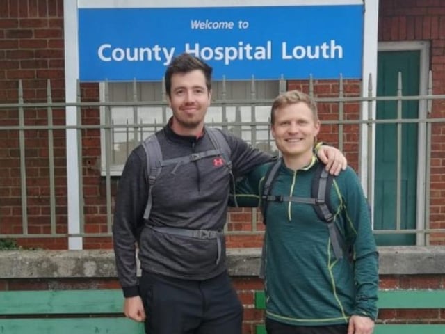 Laurence Scott and Phil Jackson walked an epic 43.56 Kilometres for Children in Need.