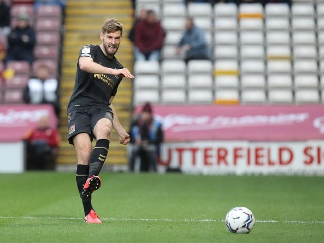 No slip-ups this time as he helped Cobblers return to their solid, hard-to-break-down selves of a few weeks ago. Bradford managed only three shots on target and two of those were pretty timid efforts. Won what felt like a ton of headers... 8