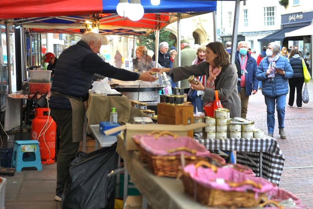 The French Market has returned to East Street, Chichester. Photo: Steve Robards