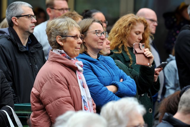 Spectators watching the live entertainment before the big countdown. Picture: Steve Robards, SR2111211.