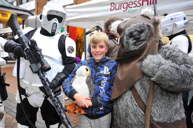 Stormtroopers, ewoks and porgs at It's Christmas in Burgess Hill. Picture: Steve Robards, SR2111211.