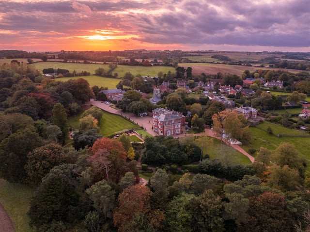Another aerial view of the site.