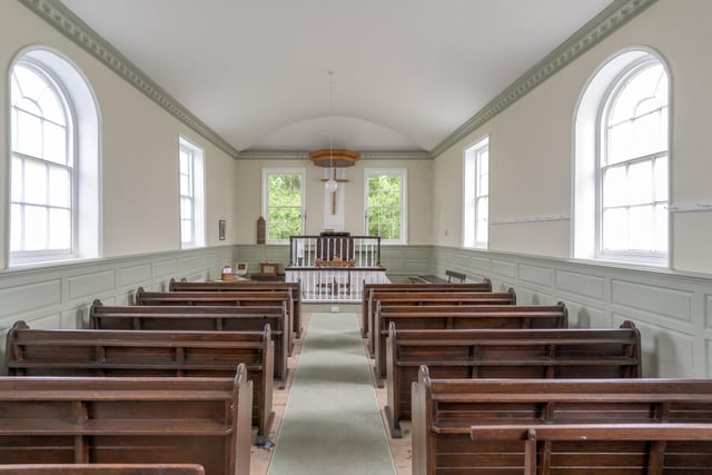 Inside the Grade I listed Wesleyan chapel.