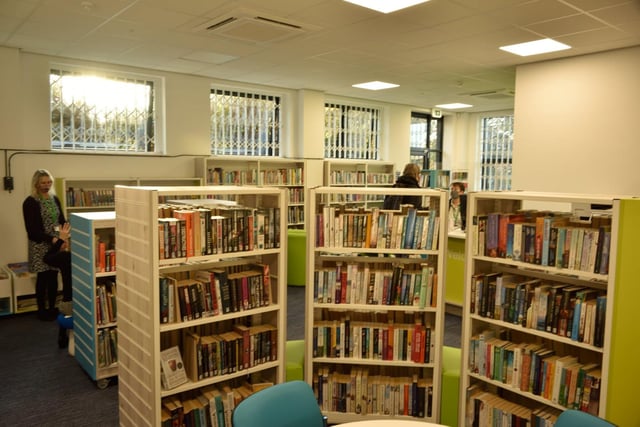 The library at the new Whitnash Civic Centre and Library.