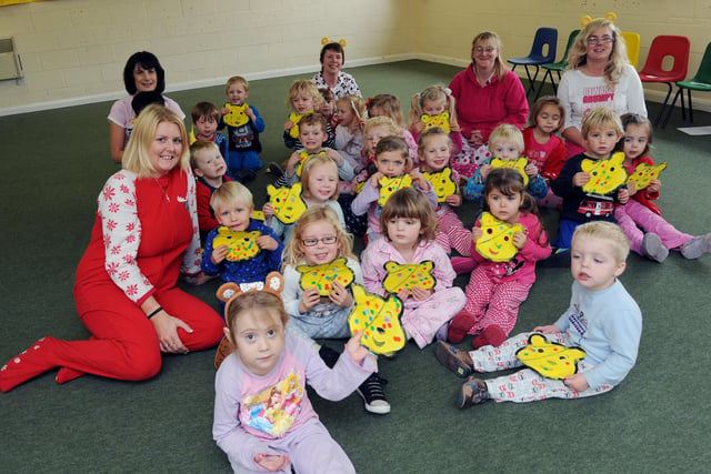 Picnic in pyjamas at Goring Methodist Church Pre-school for Children in Need 2011. Picture: Stephen Goodger W47580H11