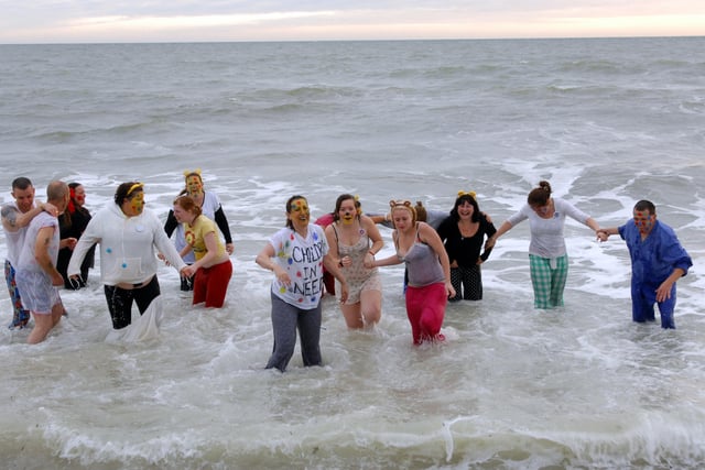 Hardy volunteers take a dip for Children in Need in November 2011. Pictures: Kate Shemilt C111819