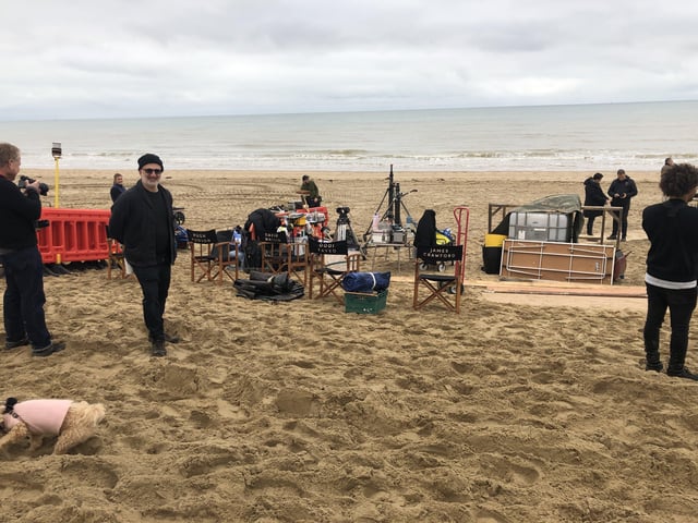 Netflix series The Crown filming at Camber Sands, near Rye. Picture: Amanda English.