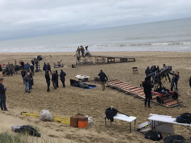 Netflix series The Crown filming at Camber Sands, near Rye. Picture: Amanda English.