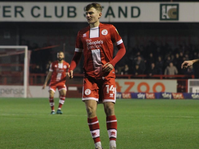 James Tilley. Crawley Town v Newport County - picture by Cory Pickford SUS-211124-095529004