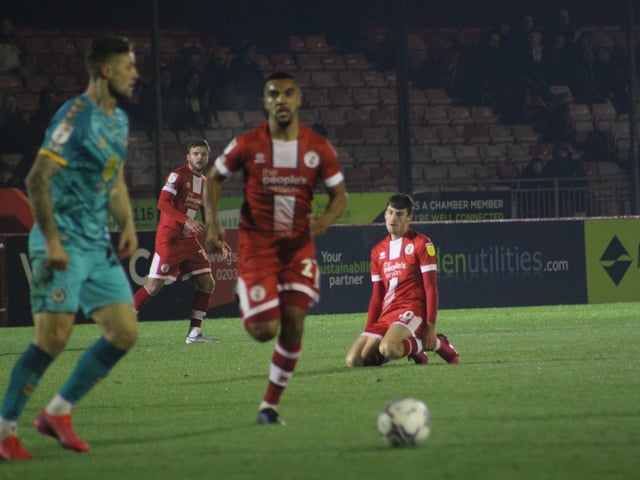 Kwesi Appiah. Crawley Town v Newport County - picture by Cory Pickford SUS-211124-095542004